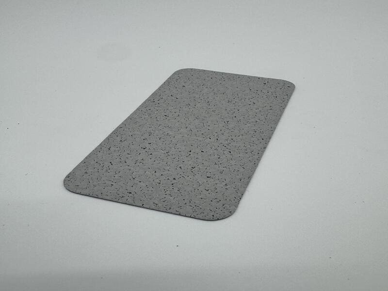 repairing rubber floor dent with heat gun